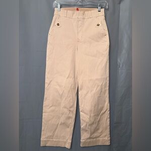 Spanx Twill Cropped Wide Leg Pants Size S